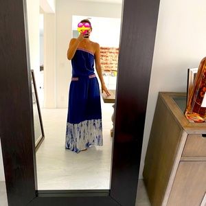 Gypsy 05 blue maxi dress with detail